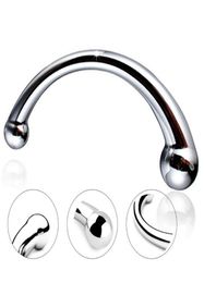 Massage Stainless Steel G Spot Wand Massage Stick Pure Metal Penis PSpot Stimulator Anal Plug Dildo Women Men Sex Toy Hollow Butt5679392