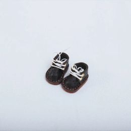 New Casual Handmade Cowhide Doll Shoes: Hole Leather Shoes, Lovely Ob11 Shoes, Leather 1/12 BJD Doll Shoes, Obitsu11, GSC,