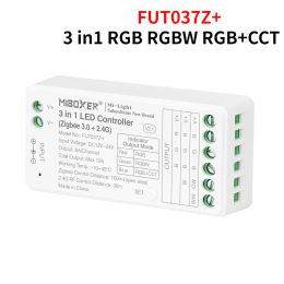 2.4G RF Led Strip Controller DC12-24V FUT035Z+2in1/FUT037Z+3in1+Zigbee 3.0 For Single Colour Dual White RGB RGBW RGB+CCT LED Lamp