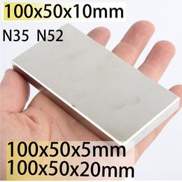 N35 N52 100x50x5 100x50x10 100x50x20 Rectangle Square Neodymium Bar Block Strong Magnets Magnets Search Magnetic Bar Ndfeb