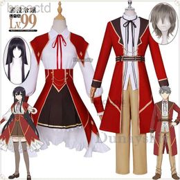 Anime Costumes Villainess Level 99 Yumiella Dolkness Cosplay Costume Anime Cosplay Men Women Dress Outfit School Uniforms Halloween Party Suit 240411