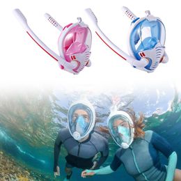 Practical 180 Degree Panoramic View Snorkel Face Cover Strong Waterproof Anti-Fog 180 Degree Panoramic View Snorkel Cover