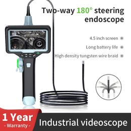 Industrial Endoscope 2.8mm4.5 Inch Fibre Optic Hinged Endoscope WIFI 360° HD Camera High Temperature Resistant And Waterproof