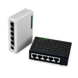 Mini 5-Port Desktop Gigabit Switch / Fast Ethernet Network Switch LAN Network Switch Adapter US EU Plug for IP Camera