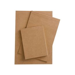 60 Pages Kraft Paper Notepad Portable Draught Blank White Paper Notebook for Painting Drawing Writing