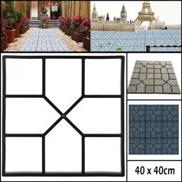 Garden Path Maker Mould Plastic DIY Manually Paving Cement Brick Stone Road Concrete Mould Garden Walk Pavement Mould Supplies