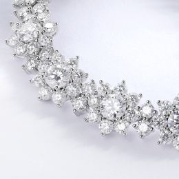 TBCYD D Colour VVS1 Moissanite Bracelet For Women 925 Sterling Silver Diamond Sunflower Bangle Wedding Bridal Luxury Hand Jewellery