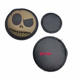 3D PVC Rubber Patches Ghost Skull Face Mask Badge Glow in Dark,Funny Hook And Loop Patch For Halloween stickers,Backpack