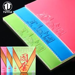 TUTTLE GUOTAO Series Table Tennis Rubber Pimples In Colourful Rubber ITTF Approved Ping Pong Rubber with Sponge for 40+ Ball