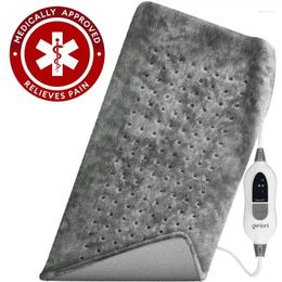 Blankets Heating Pad For Back Pain / Sore Joints And Muscles - Fast Technology Moist Dry Heat Therapy At XXL Gray 18 Blanket