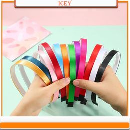 1pc Wide edge anti-skid headbands hair clip diy polyester band headband base plate Scrunchie Hair Accessories