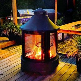 European-style Restaurant Patio Heaters Outdoor Garden Round Barbecue Grill Winter Courtyard Heating Stove Household Cafe Heater