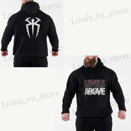 Men's Hoodies Sweatshirts 2024 Autumn/Winter New Famous Wrestler Roman Reigns Mens Black Hoodie Strt Sports Casual Pullover T240411