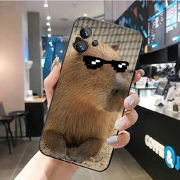 Cute Animal Capybara Phone Case for OPPO Realme 10 Pro Plus 9 8 7 6 Pro GT 2 Pro X2 Pro C21Y C11 X3 SuperZoom Funda