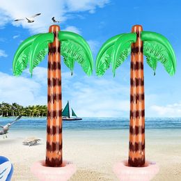 2Pcs 90CM PVC Pools Party Photo Props Backdrop Coconut Trees Tropical Palm Tree Beach Party Decor Inflatable Toys