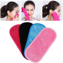 1PCS Soft Microfiber Makeup Remover Towel Plush Puff Cleansing Cloth Pads Cosmetic Tools Beauty Essentials Face Cleaner