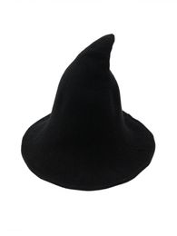 Witch Hat Diversified Along The Sheep Wool Cap Knitting Fisherman Hat Female Fashion Witch Pointed Basin Bucket for Halloween6817070