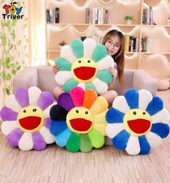 Sun Flower Plush Toy Stuffed Doll Cat Pet Cushion Mat Pillow Home Bedroom Car Shop Restaurant Decor Girl Gift9867855