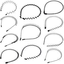 Wire Alice Band Toothed Hair Headband Men Womens Spring Football Sports Gym Comb