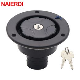 NAIERDI Caravan Accessories Gravity Fresh Water Fill Hatch Inlet Filter Lockable For RV Boat Camper Trailer White Parts