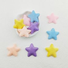 60Pcs 5CM Furry Felt Star Padded Appliques For Baby Clothes Sock Hat Sewing DIY Headwear Bow Accessories Patches