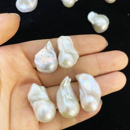 9-10m 3A White Freshwater Pearl Pendant Baroque Natural Pearls Loose Beads for Earring A ccessories