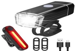 BLS11 650LM 4 Modes German Standard Cycling Bike Bicycle Light Set USB Rechargeable HeadlightTaillight4371681