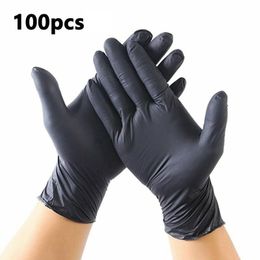 20PCS Black Disposable Nitrile Latex Gloves Thin Anti-stati Household Laboratory Clean Gloves Practical Lightweight Gloves