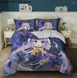Bedding Sets Japan Anime Sexy Girls For Bedroom Duvet Cover Cartoon Bed Quilt King Size 2/3 Pieces Set