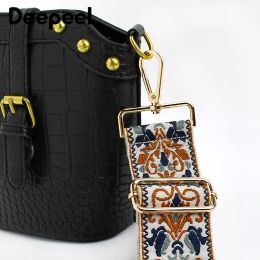 5cm Colourful Ethnic Jacquard Bag Shoulder Strap Belt Women's Bags Accessories Single Shoulder's Replacement Long Strap