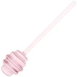 Spoons Honey Stirrer Coffee Server Accessory Container Rod Home Wand Transparent Dipper Glass Wear-resistant Long Handle