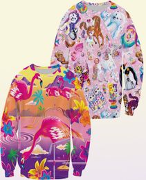 PLstar Cosmos Lisa Frank Hunter sweatshirt fashion Lisa Frank Cactus Pattern hoodies 3D print Sweatshirt Plus size S5XL MX1911131799955