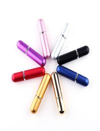 5ml Travel Mini Aluminum Refillable Perfume Bottle Spray Empty Atomizer Scent Pump Case Liquid Storage Holder Cosmetic Container3513188