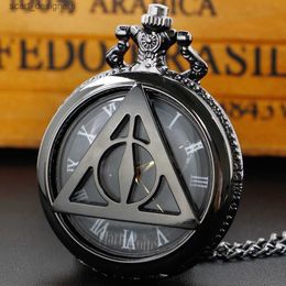 Pocket Watches Quartz Pocket Famous Movie Theme Pendant Clock Nostalgic Portable Chain es Collectibles Gift for Men Kids Y240410