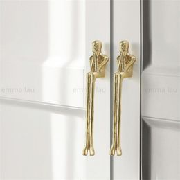 Gold Furniture Door Handle Drawer Knob Solid Brass Large Wings Shape Handles For Kitchen Cabinet Door Cupboard Wardrobe Pulls