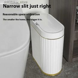 Waste Bins Electronic Automatic Smart Sensor arbae Bin Household 9L Smart Trash Can Toilet Waste arbae Can for Kitchen Bathroom L49