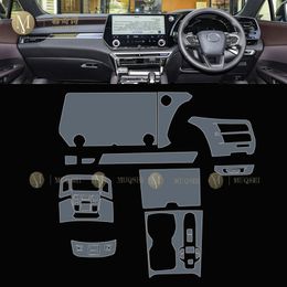 For Lexus RX 350 450 500 2023 Car Interior Film Dashboard piano board Shift center console Anti-scratch transparent TPU PPF Film