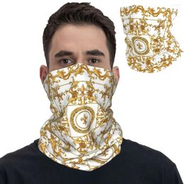 Scarves Luxury European Baroque Art Bandana Neck Gaiter Printed Balaclavas Magic Scarf Headband Running For Men Women Adult Breathable