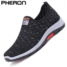 Casual Shoes Summer Mesh Men Breathable Slip On Mens Loafers Lightweight Sneakers Non-slip Walking Zapatillas Hombre