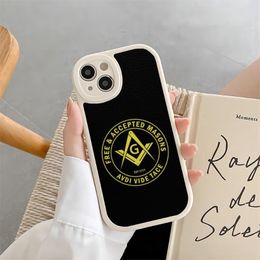 Free And Accepted Masons Phone Case For IPhone 11 13 14 12 Pro Max Mini Xs X Xr 7 8 Plus SE2020 Silicone Leather Texture Cover