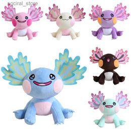 Stuffed Plush Animals New Axolotl Plush Toy Kawaii Plush Stuffed Animal Hexagonal Salamander Toy Doll Room Decoration Kids Birthday Christmas Gift L411