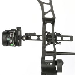 Archery Compound Bow Sight 0.019 Fibre with Sight Light Micro Adjustment Up Down Left Right Shooting Hunting Bow Accessories