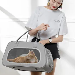 Cat Carriers Carrier Breathable Portable Travel Pet Shoulder Bags For Cats And Small Dogs Foldable Handbag Airline Approved