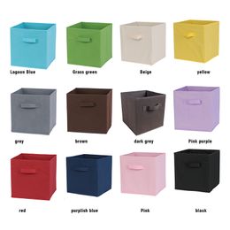 Foldable Fabric Storage Cubes non-woven Storage Organizer Drawer For Closet And Toys Storage,Clothing bookcase storage box