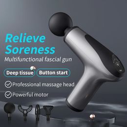 Muscle Massager Fascia Gun Neck And Cervical Instrument Body Tools Electric Relaxation Treatment Back Professional Deep Tissue 240411