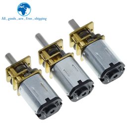 TZT DC 6V 30RPM 200RPM N20 Mini Micro Metal Gear Motor with Gearwheel DC Motors GA12-N20