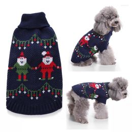 Dog Apparel XD-Dog Jumpers Christmas Turtleneck Sweater Knitwear Holiday Sweaters Winter Warm Clothes For Dogs And Cats