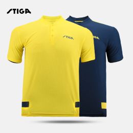 Dresses New Original Stiga Table Tennis T Shirt Table Tennis Champion Shirt Fast Dry Sports Short Sleeve Shirt For Men Women