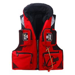 Life Vest Multi-pocket Detachable Large Buoyancy Water Assist Adults Sea Fishing Water Sports Safety Life Jacket for Fishing