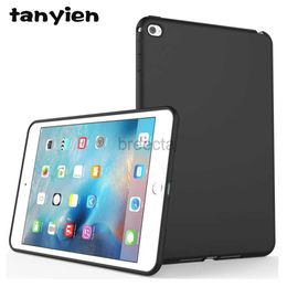 Tablet PC Cases Bags Tablet Case For iPad Mini 2 3 4 5 6 7.9 9.7 10.2 2th 3th 4th 5th 6th 7th 8th 9th 10th Generation Soft Silicone Black Shell 240411